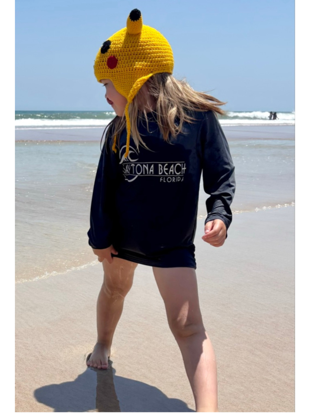 Kids Momentum Gray Daytona Beach Rashguard Size 4 50+ UV Protection